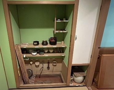 茶室の茶器セット