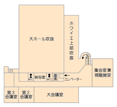 志津コミュニティセンター2階平面図